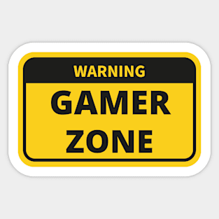 gamer zone Sticker